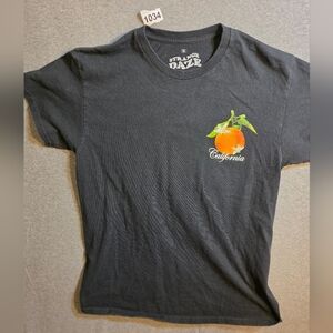 Strange Daze Black California Orange Tee Mens/unisex Medium Advertising